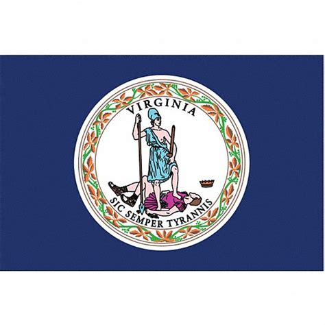 Nylglo State Flag 3 Ft Ht 5 Ft Wd 20 Ft Min Flagpole Ht Outdoor