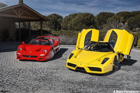 Enzo Ferrari 720p Jaune Italia Supercars Yellow Cars Hd Wallpaper