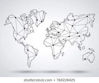 World Map Silhouette Stock Vector Royalty Free 760226425 Shutterstock