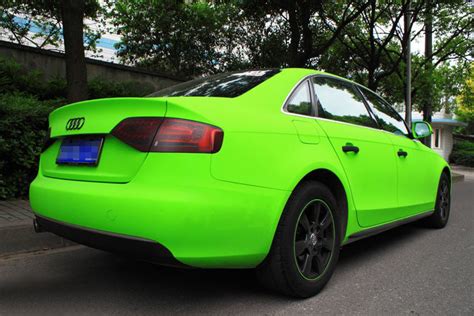 Matte Lime Green Audi A4l Will Make Your Eyes Sore Autoevolution