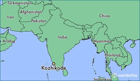 Where Is Kozhikode India Kozhikode Kerala Map