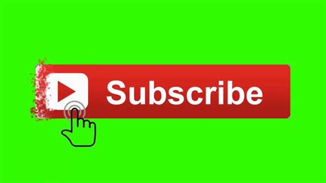 Youtube Animated Green Screen Subscribe Button With Bell Icon Sound Tan