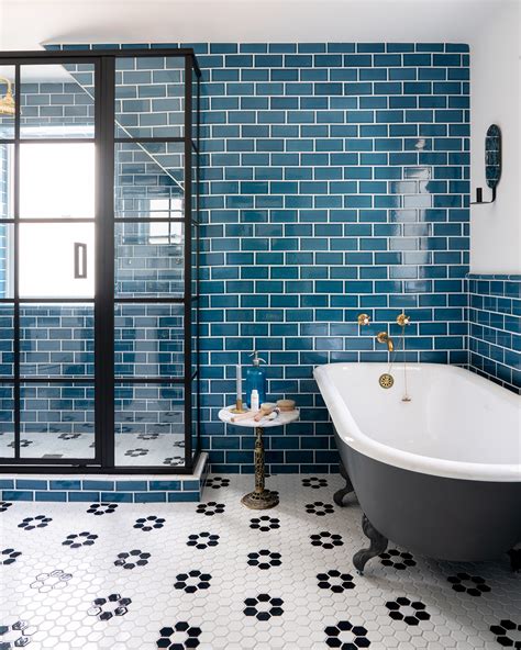 Bold Colorful Bathroom Tile Centsational Style