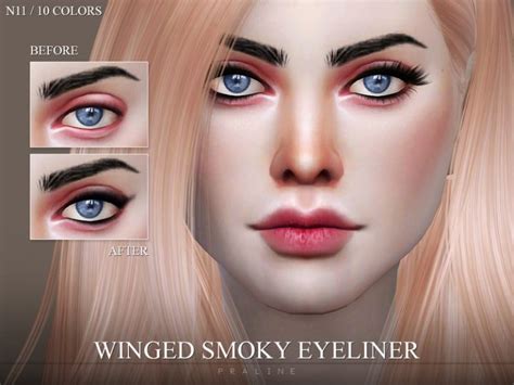 Winged Smoky Eyeliner N11 The Sims 4 Catalog