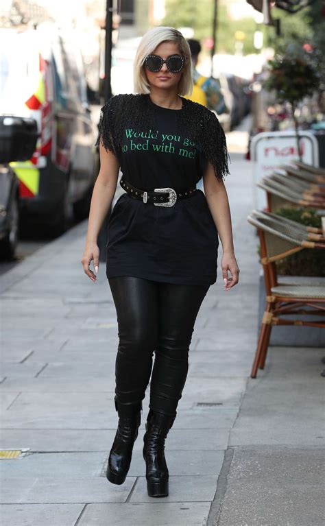 Bebe Rexha In Leather Pants Out In London 10 Gotceleb