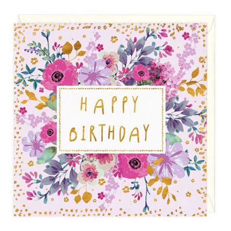 Happy Birthday Floral Card Garden Divas