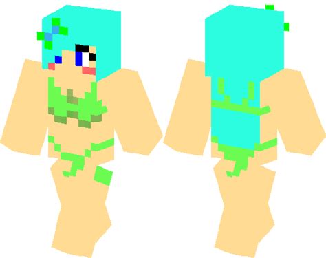 Sexy Babe Green Minecraft Skin Minecraft Hub