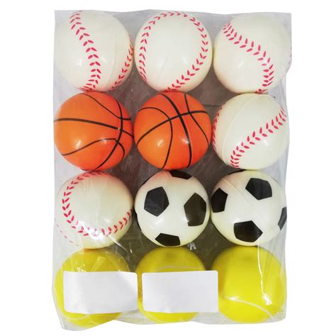 Pepeganga Sa Pelota De Goma Eva Diseño Deportes 6cm Pack X12