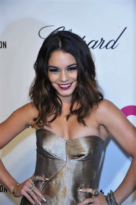 Vanessa Hudgens Busty Wearing Tight Tube Maxi Dress At The Oscars 2014 Vanity Fa Porn Pictures