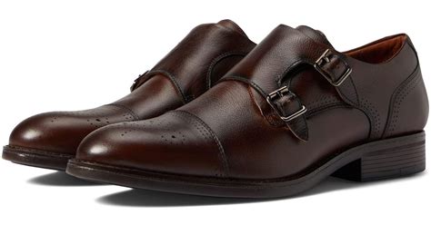 Johnston And Murphy Hawthorn Double Monk In Brown For Men Lyst