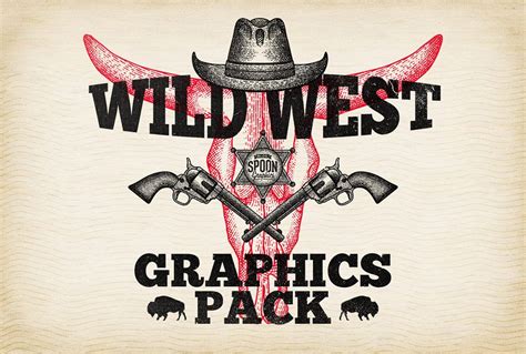 Free Wild West Vector Graphics And Logo Templates Pack Free Graphics