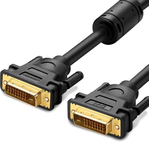 ugreen dvi to dvi cable dvi d 24 1 dual link male to male cable digital video cable cord gold