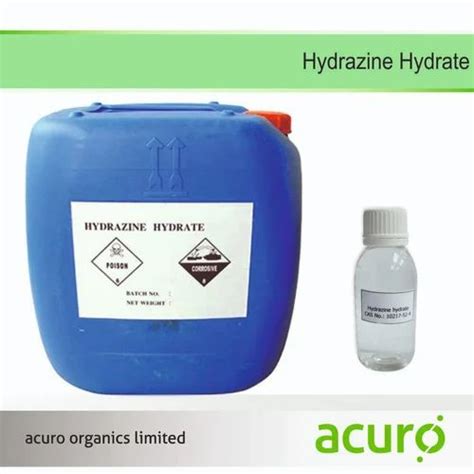 Liquid Hydrazine Hydrate Hh 80 Packaging Type Drum Packaging Size