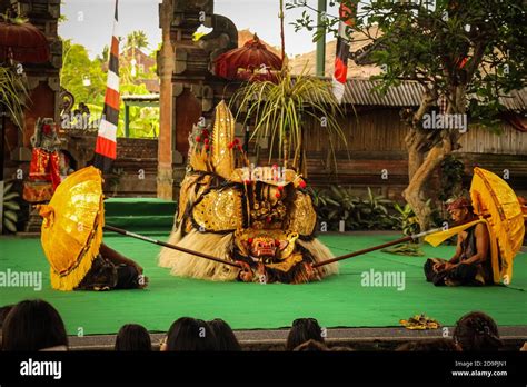 Balinese Traditional Barong Dance In Traditional Barong Dance