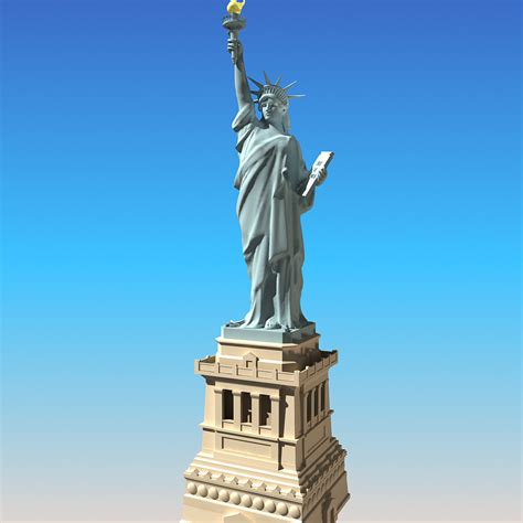 3d Model Statue Liberty