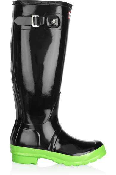 Hunter Original Original Tall Neon Soled Wellington Boots Net A