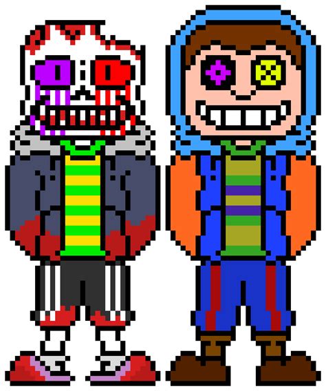 Terrifying Gangsters Duo Pixel Art Maker