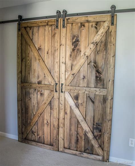 Diy Sliding Double Barn Doors With Reclaimed Wood