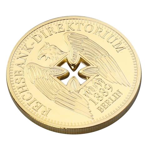 Buy Amosfun German Imperial Bank Gold Plated Commemorative Coins