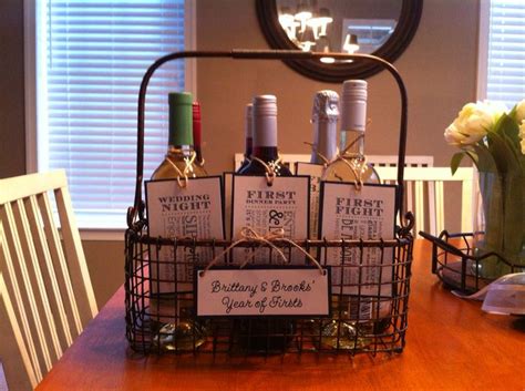 Maybe you would like to learn more about one of these? Wine basket year of firsts - given to my sister in law ...