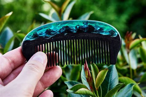 Resin Comb Wood Comb Handmade Comb Epoxy Comb Northern Etsy