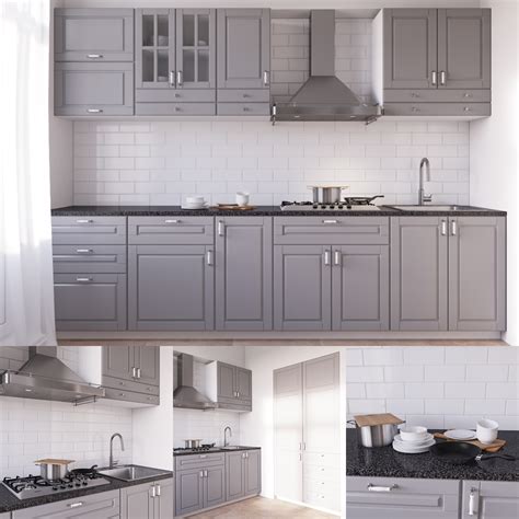 The rail on the back of the frames can also be removed. ikea bodbyn 3d model