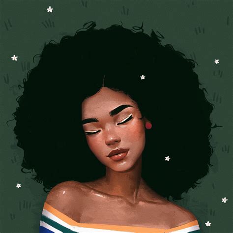 Pin By Maria K On Black Girls Drawing In 2020 Afro Art Black Girl