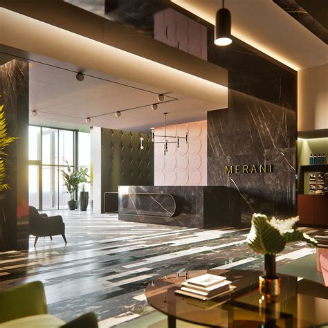 Lobby Of Business Centre On Behance Hotel Interior Design Hotel