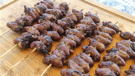 Corazones De Pollo A La Parrilla🔥 Pinchitos Brochetas Anticuchos 😋