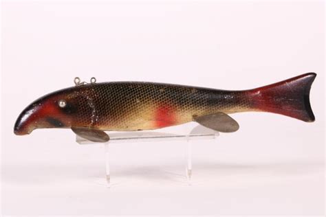 Sold Price 105 Red Horse Sucker Fish Spearing Decoy By Bud Stewart