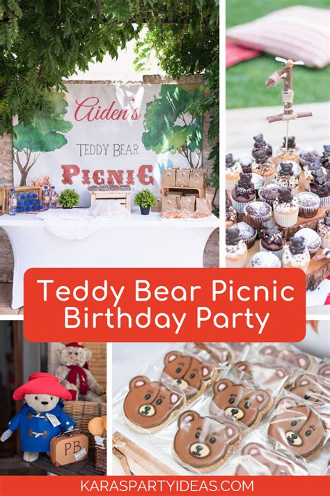 Teddy Bear Picnic Birthday Party Pretty My Party Vlrengbr