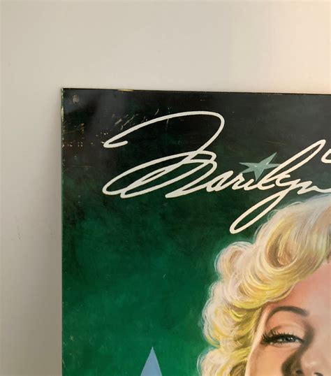 Marilyn Monroe Vintage Tin Litho Poster Old Hollywood Glam Etsy