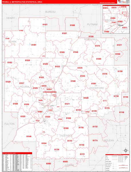 Maps Of Peoria Metro Area Illinois