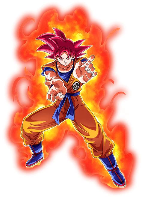 Goku Super Saiyan God Render 4 Dokkan Battle By Maxiuchiha22 Anime