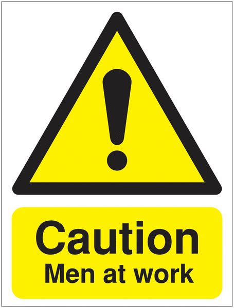 Caution Men At Work Reflective Sign Seton