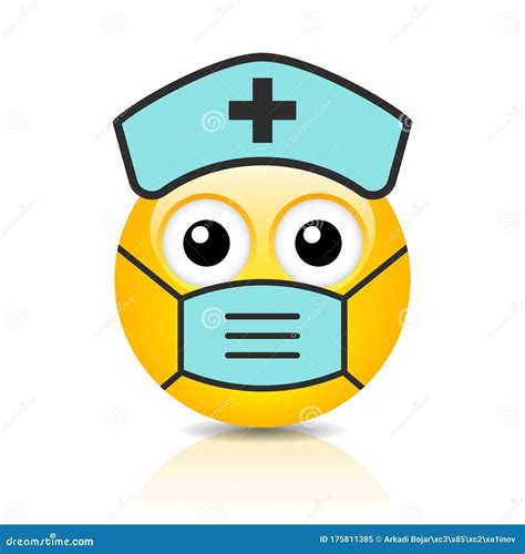 Nurse Emoticon Vector Illustration 16674346