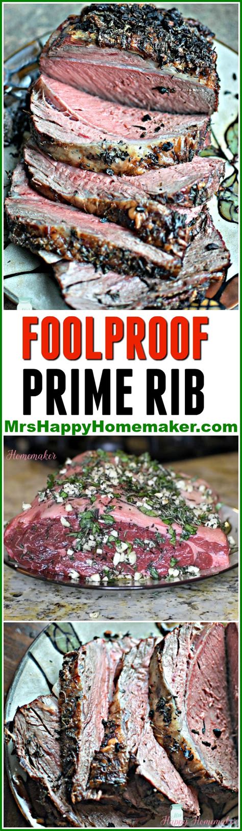10 people, get 5 bones or a 10 to 11 pound roast. Foolproof Prime Rib - Mrs Happy Homemaker