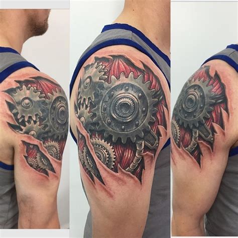 Best Photo Patterns Of Biomechanical Tattoos With Regard To