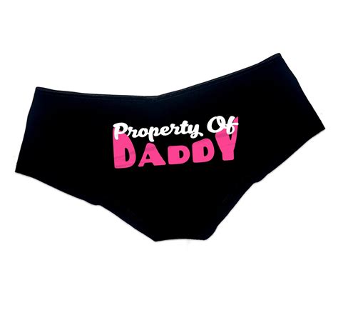 Property Of Daddy Panties Ddlg Clothing Sexy Slutty Cute Etsy