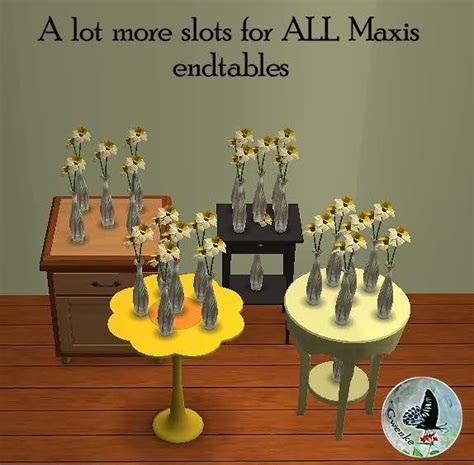 A Lot More Slots For All Maxis End Tables End Tables Sims 2 Sims