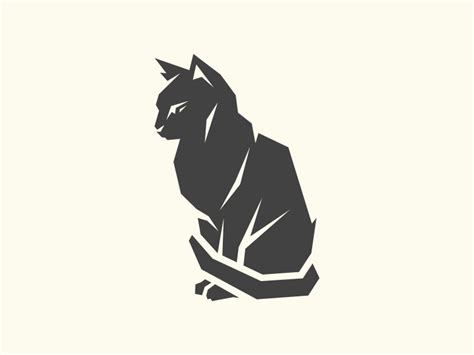 Our ancestors associated a cat with the moon. Cat Logo ~ Logo Templates ~ Creative Market