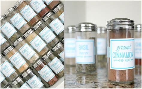 An easy and convenient way to make label is to generate some ideas first. DIY Spice Jar Labels (using Picmonkey) - The Crazy Craft Lady