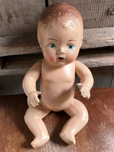 Vintage Reliable Composition Baby Doll C 1940s Etsy