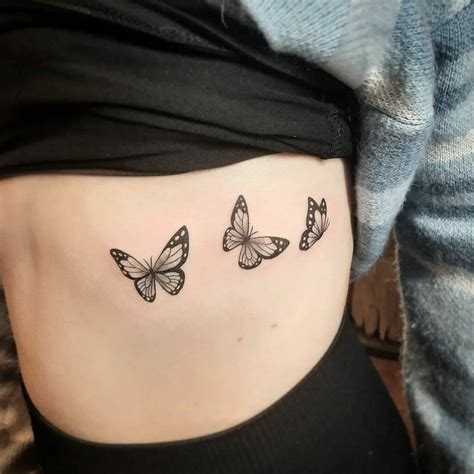 Butterfly Side Tattoos