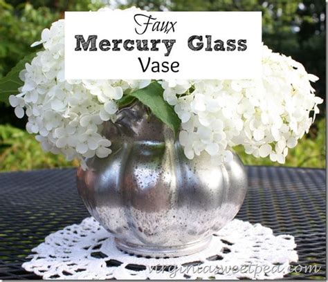 Diy Mercury Glass Vase Sweet Pea