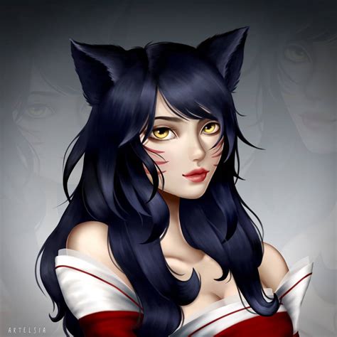 Ahri Portrait By Artelsia On Deviantart