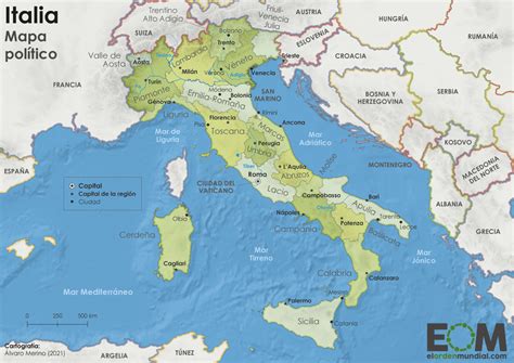 El Mapa Político De Italia Mapas De El Orden Mundial Eom Easy Reader