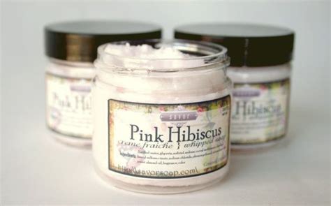 Pink Hibiscus 2 Oz Mini Creme Fraiche Trial Sample Size Vegan Etsy