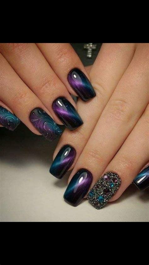 Pin by Denice Powell on Nails | Swirl nail art, Coffin shape nails ...
