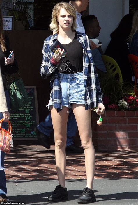 Cara Delevingne Puts Her Legs On Parade In Tiny Daisy Dukes In La